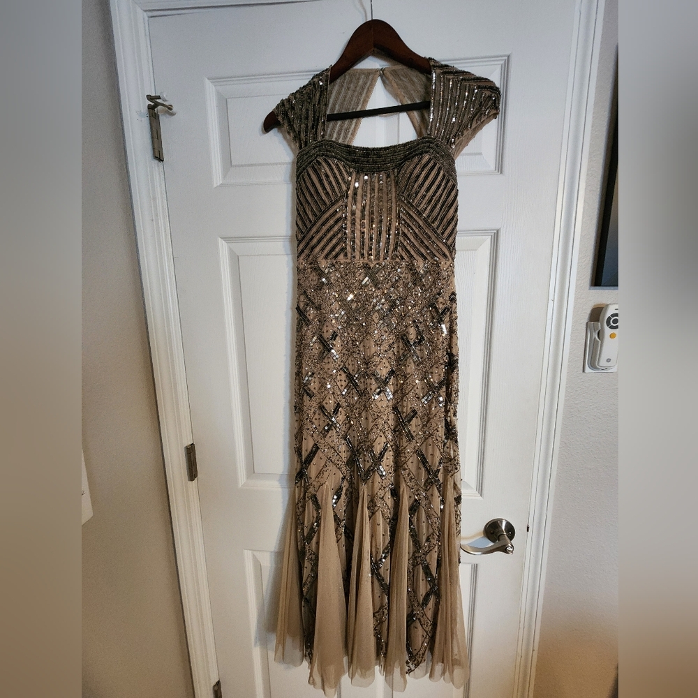 Adrianna Papell embellished evening gown